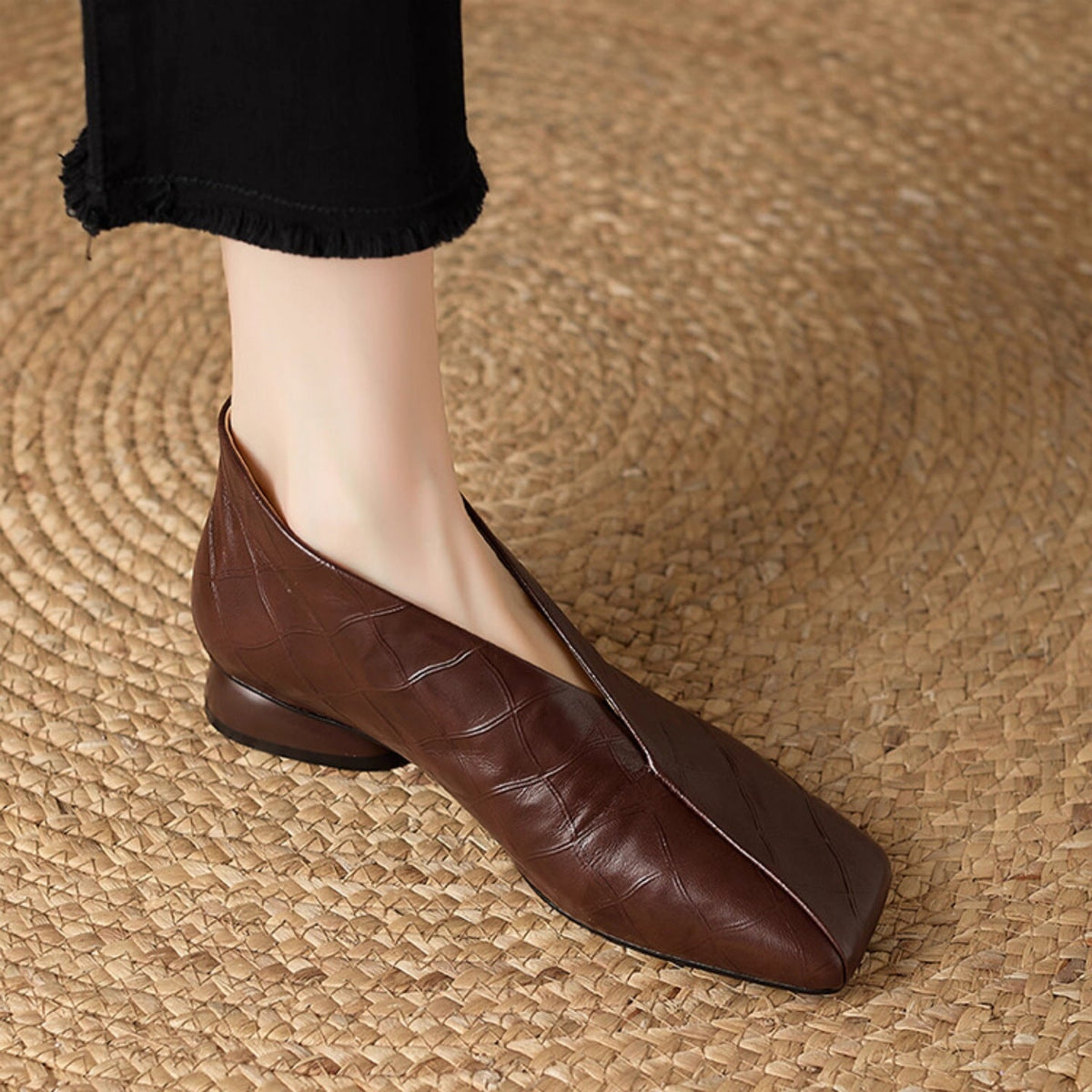 Rachel - Bottines à Bout Carré