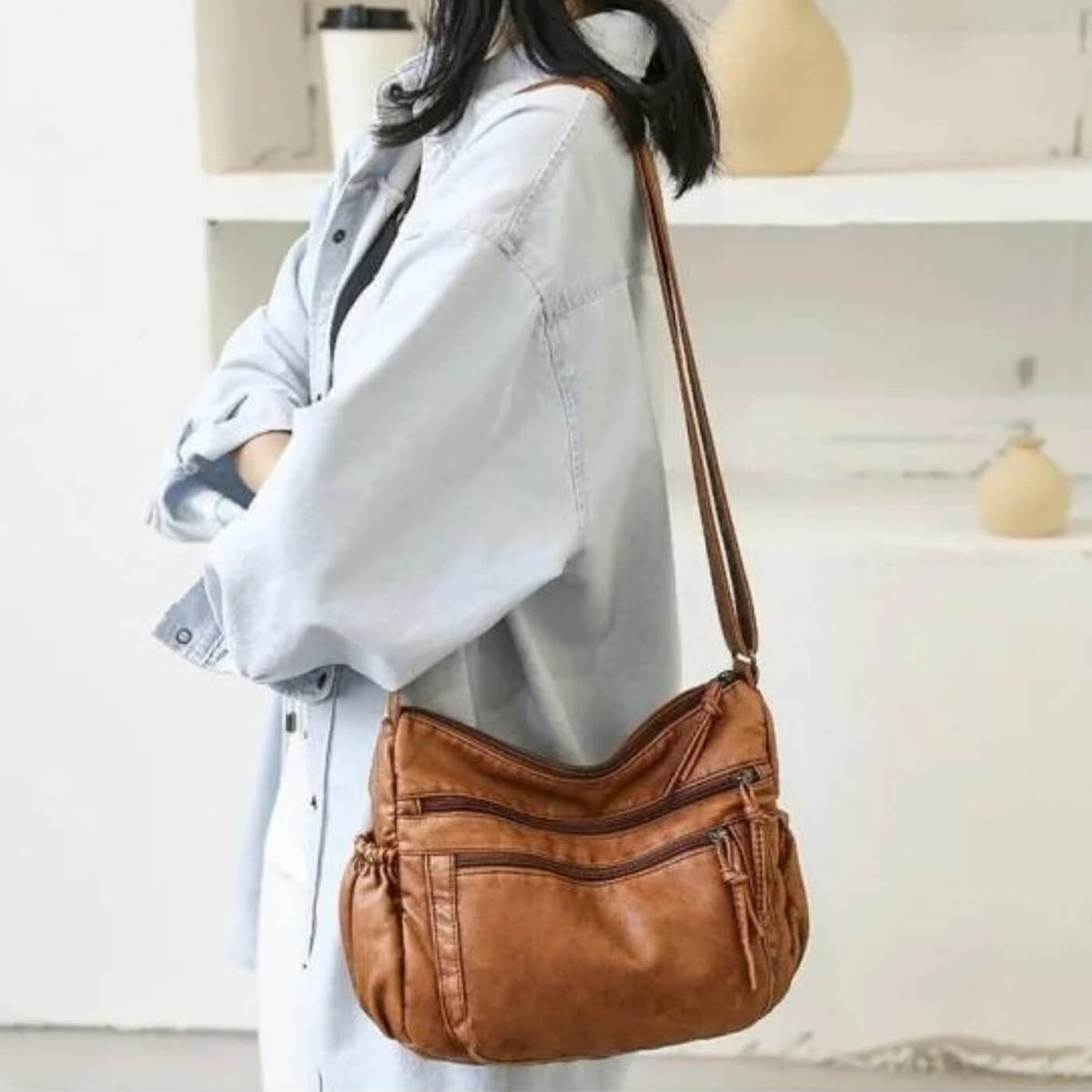 Prune | Sac Porté Épaule Multi-Poches