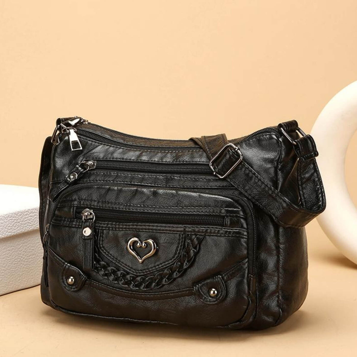 Louise | Sac Bandoulière Charme Tressé