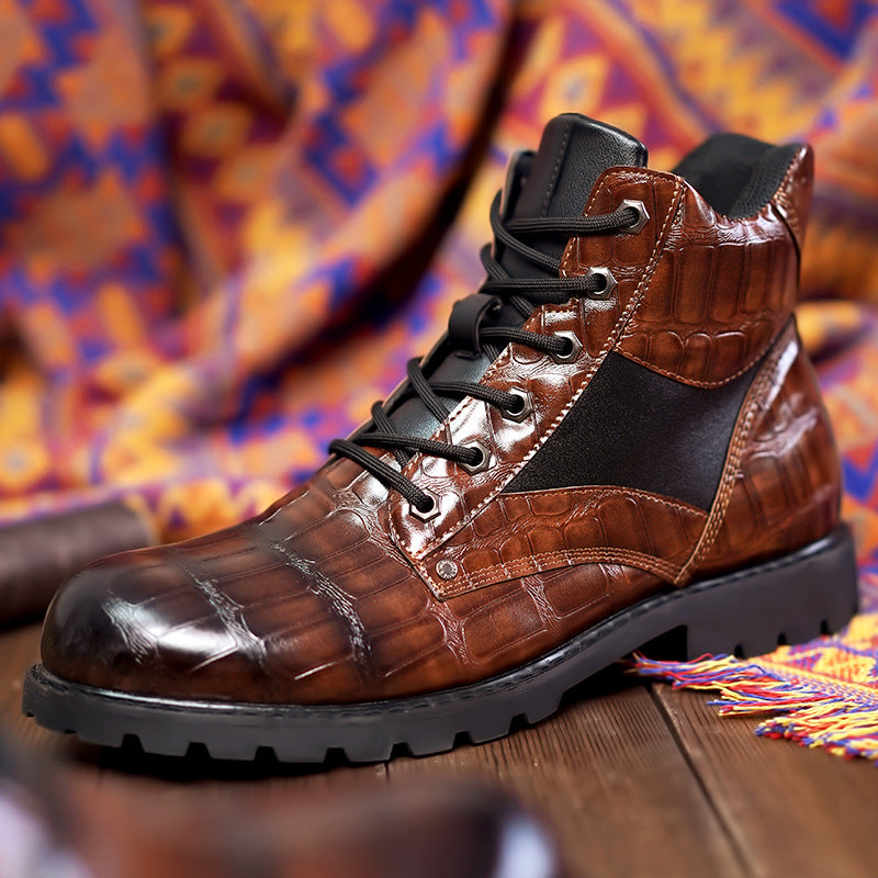 Félix | Bottines en Cuir Effet Croco