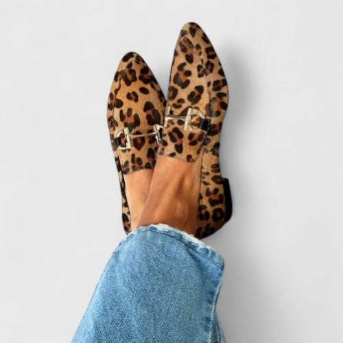 Léonore | Mocassins Élégants Imprimé Léopard