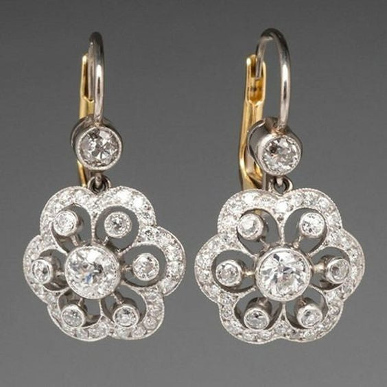 Berthe™ | Boucles d'Oreilles Mandala Cristal Rétro