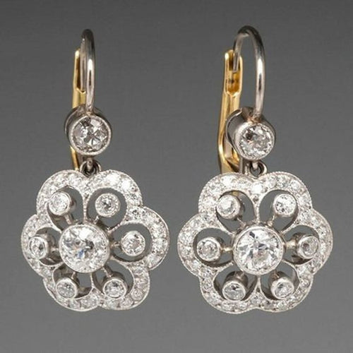 Berthe™ | Boucles d'Oreilles Mandala Cristal Rétro