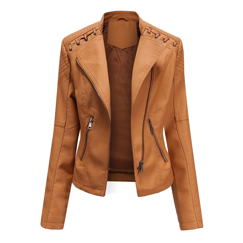 Maud | Veste Motard Matelassée Asymétrique