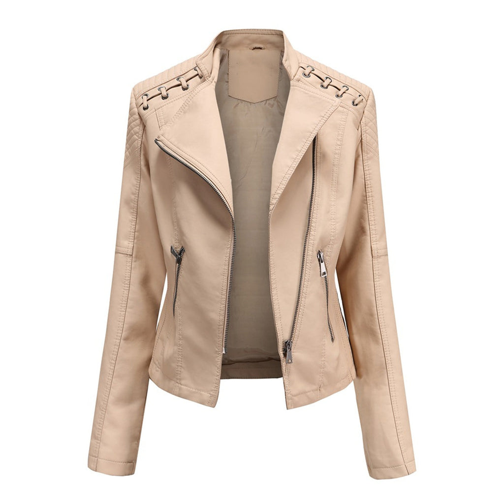 Maud | Veste Motard Matelassée Asymétrique