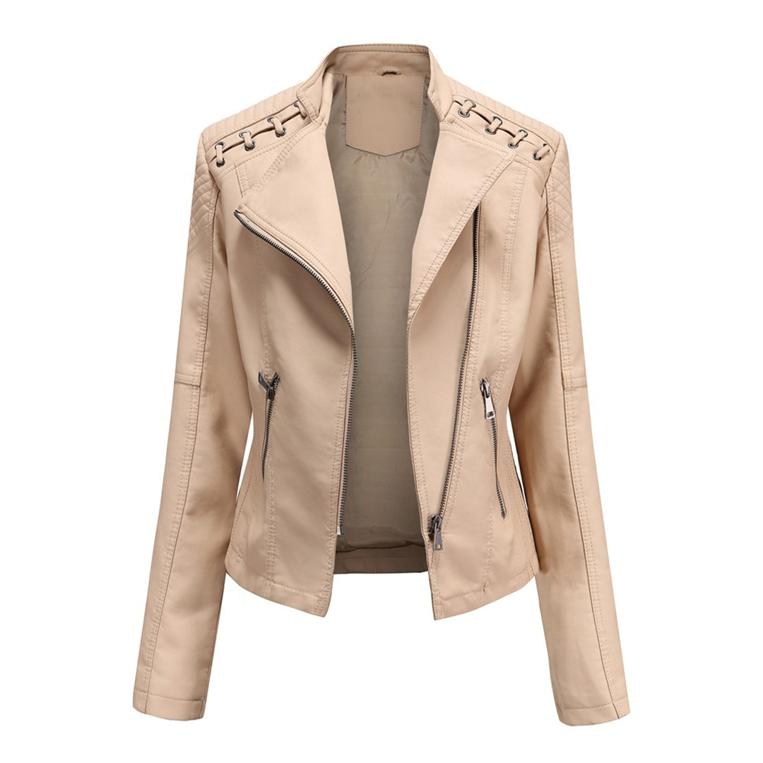 Maud | Veste Motard Matelassée Asymétrique