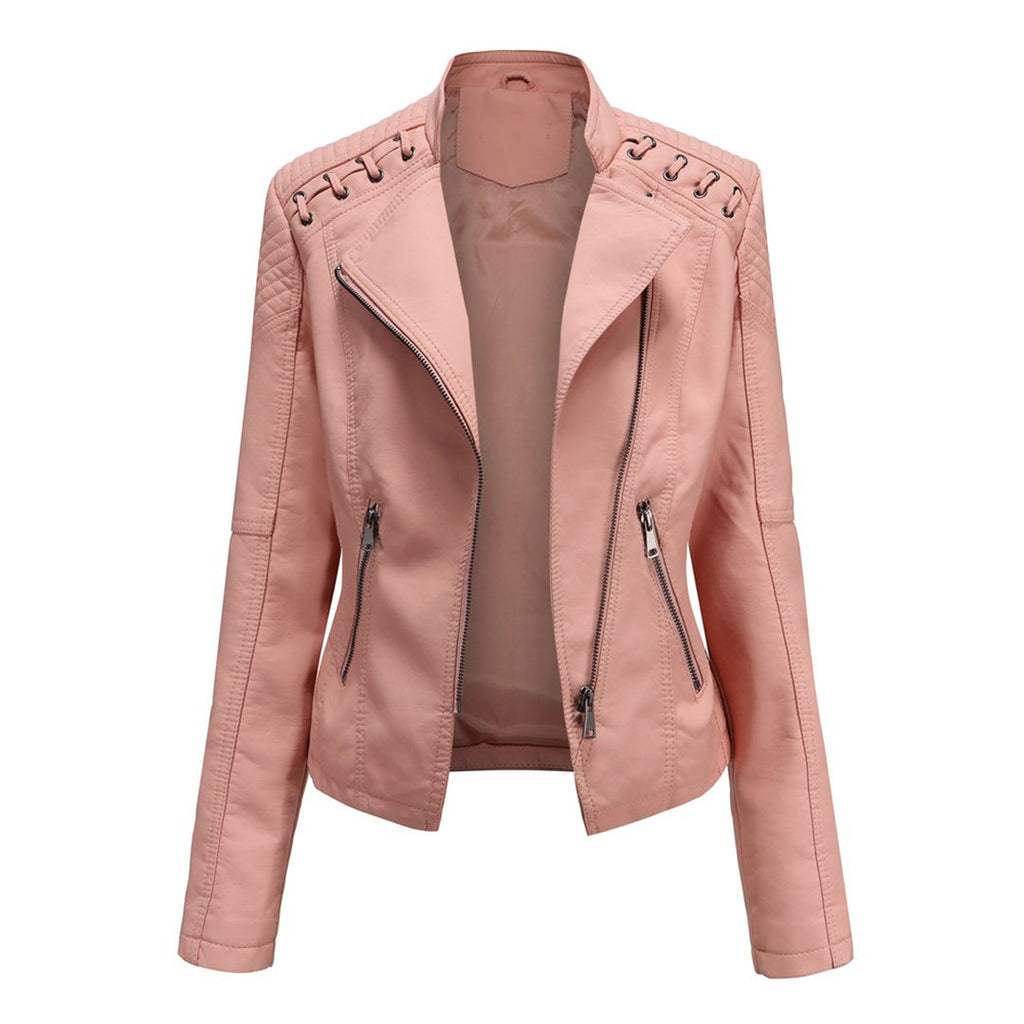 Maud | Veste Motard Matelassée Asymétrique