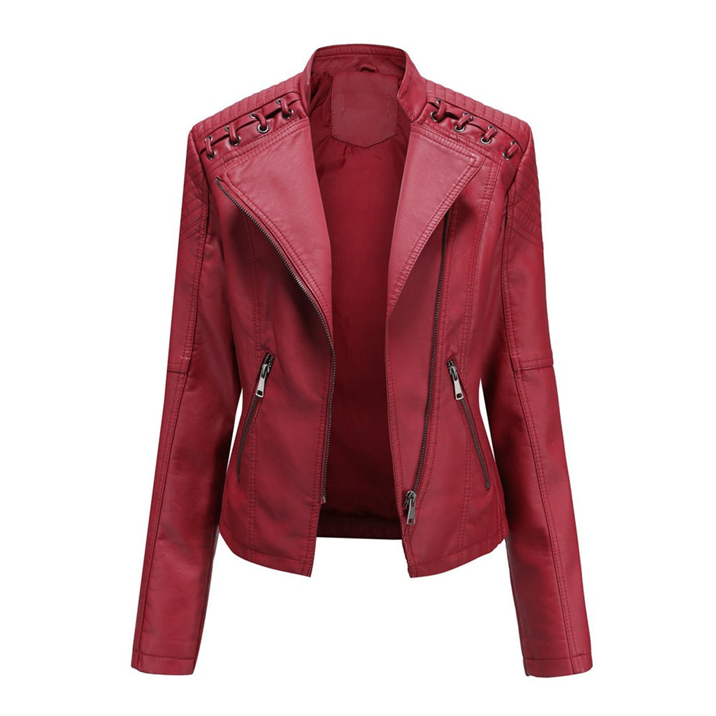 Maud | Veste Motard Matelassée Asymétrique