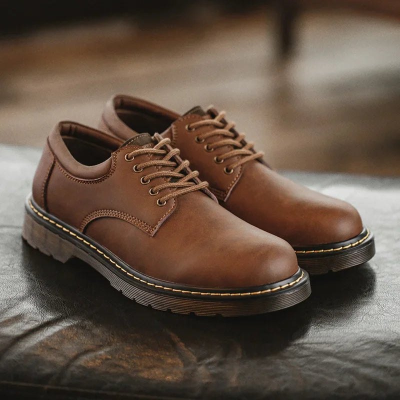Quentin | Bottines de Travail Derby en Cuir Véritable