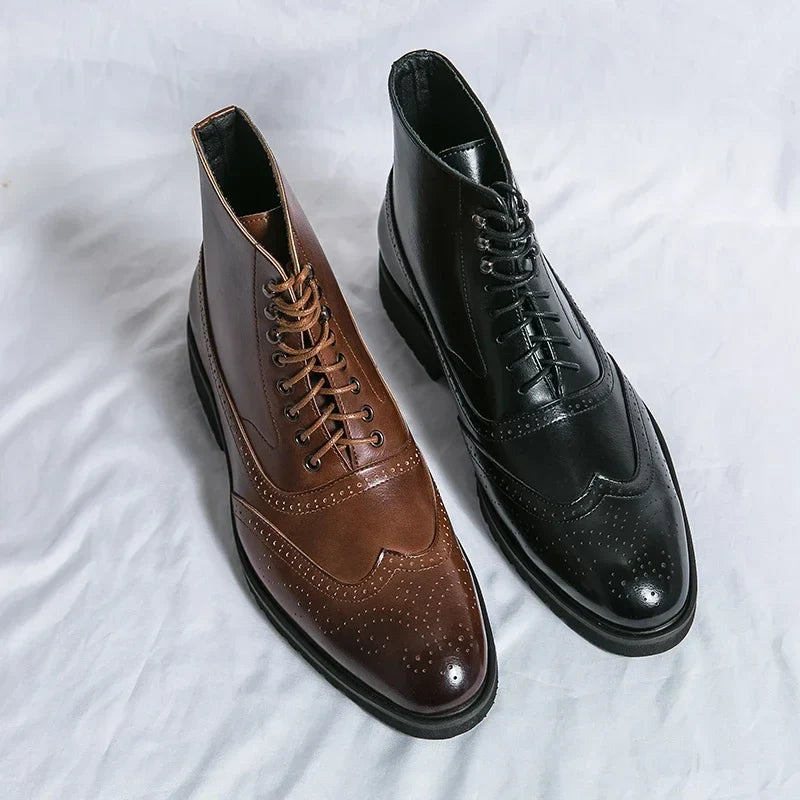 Ambroise | Bottines Richelieu en Cuir Véritable