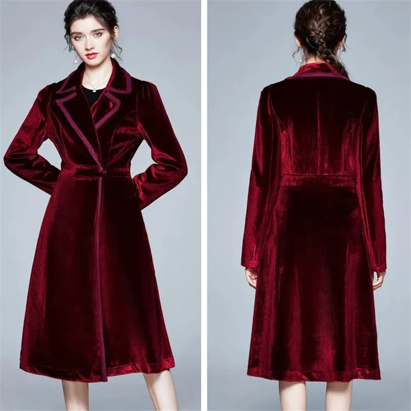 Séraphine | Manteau Long en Velours