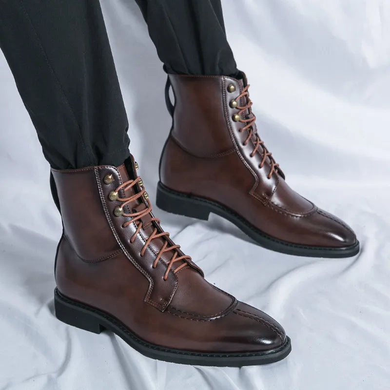 Mathis | Bottines à Lacets en Cuir