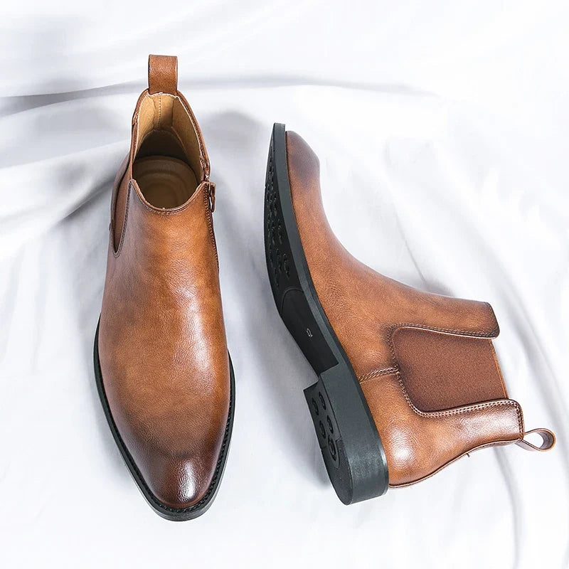 Philippe | Bottines Chelsea Zippées en Cuir