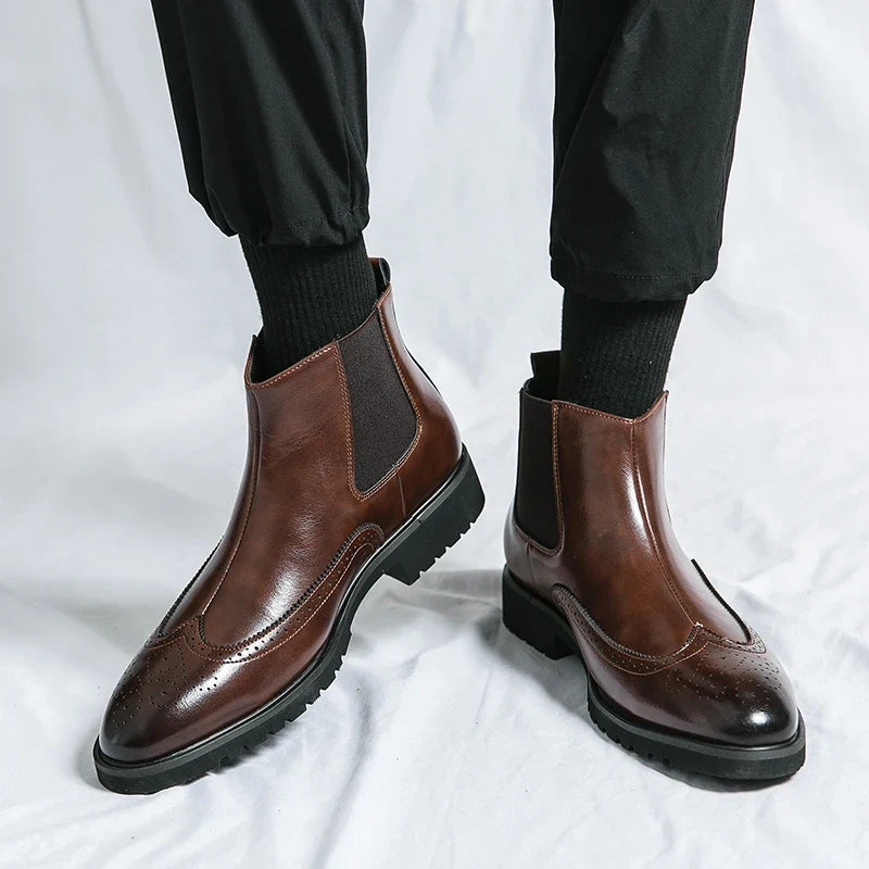 Louis | Bottines Chelsea en Cuir Véritable