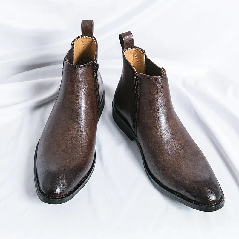 Philippe | Bottines Chelsea Zippées en Cuir