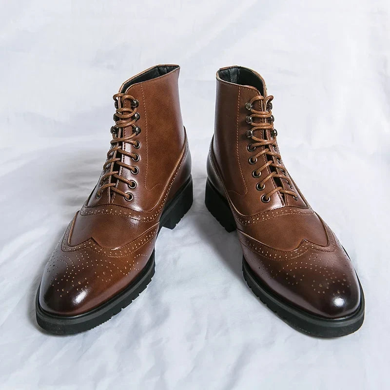 Ambroise | Bottines Richelieu en Cuir Véritable