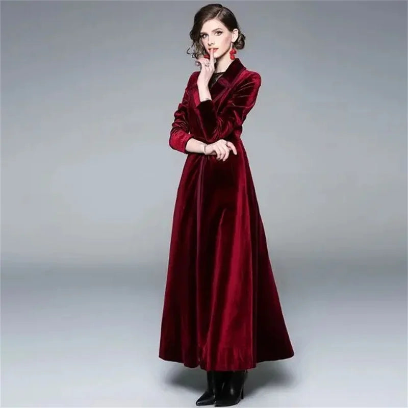 Séraphine | Manteau Long en Velours