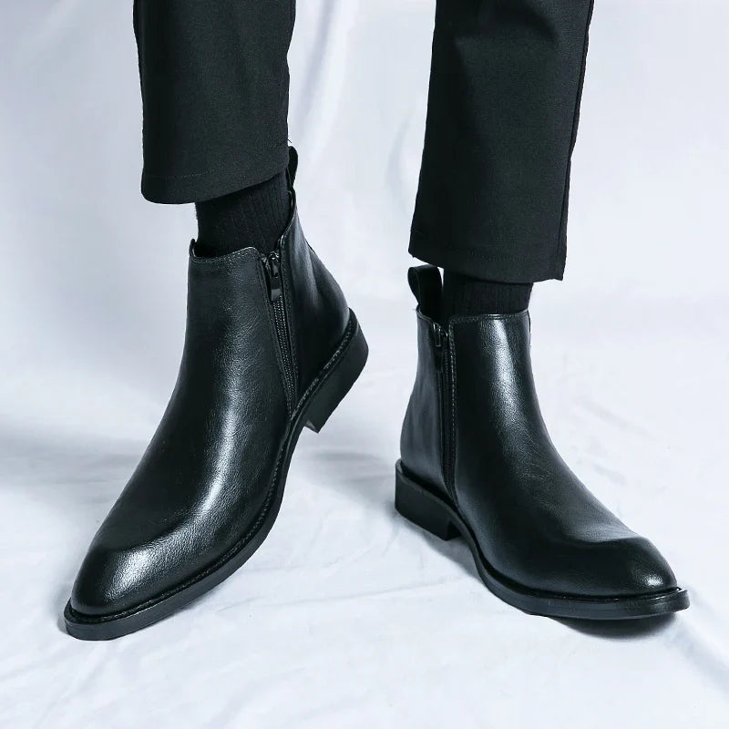 Philippe | Bottines Chelsea Zippées en Cuir