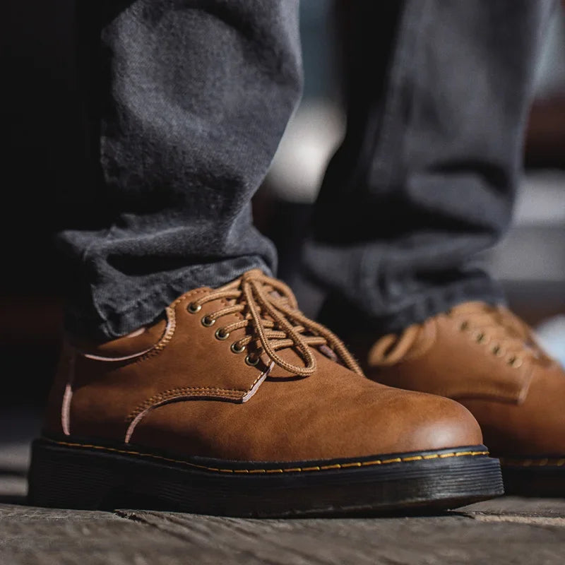 Quentin | Bottines de Travail Derby en Cuir Véritable