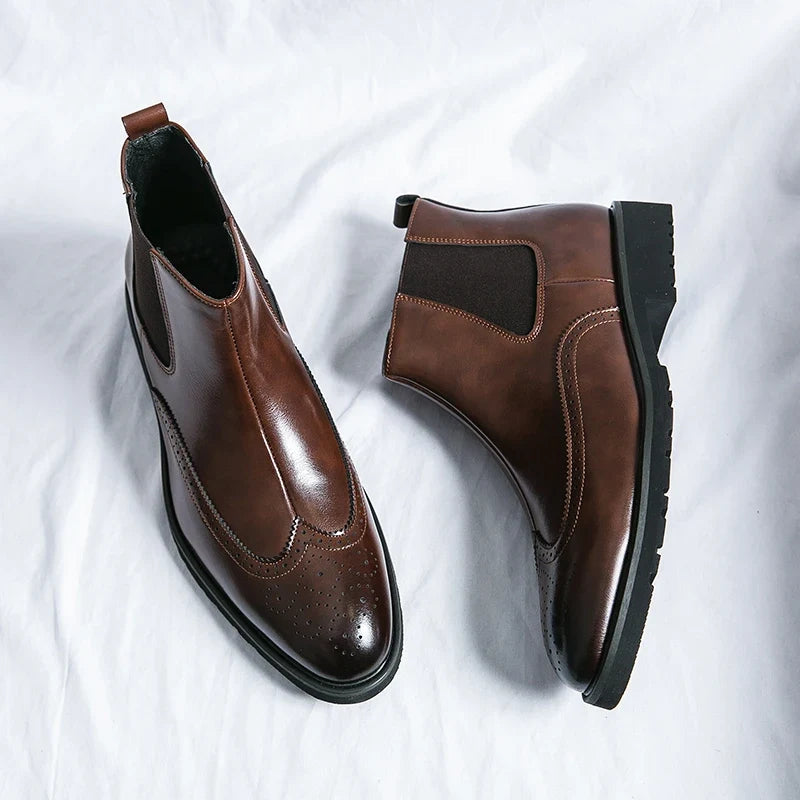 Louis | Bottines Chelsea en Cuir Véritable
