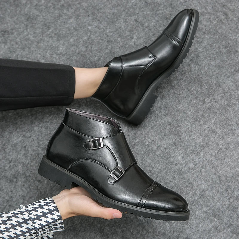 Jules | Bottines en Cuir à Double Boucle