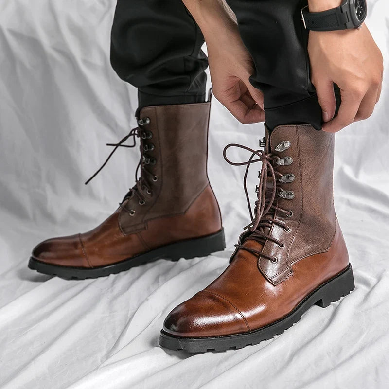 Honoré | Bottines à Lacets en Cuir