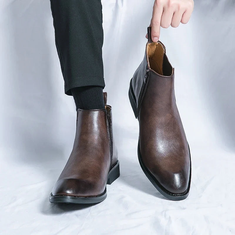 Philippe | Bottines Chelsea Zippées en Cuir