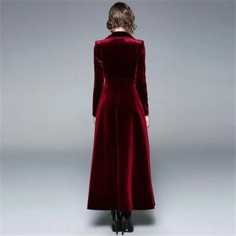 Séraphine | Manteau Long en Velours