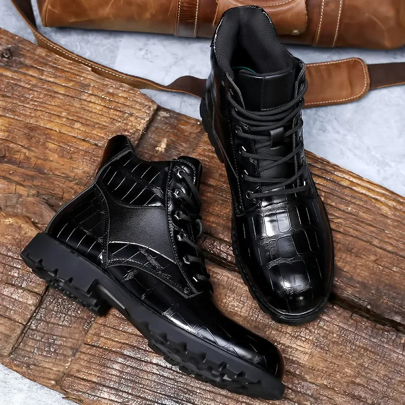 Félix | Bottines en Cuir Effet Croco