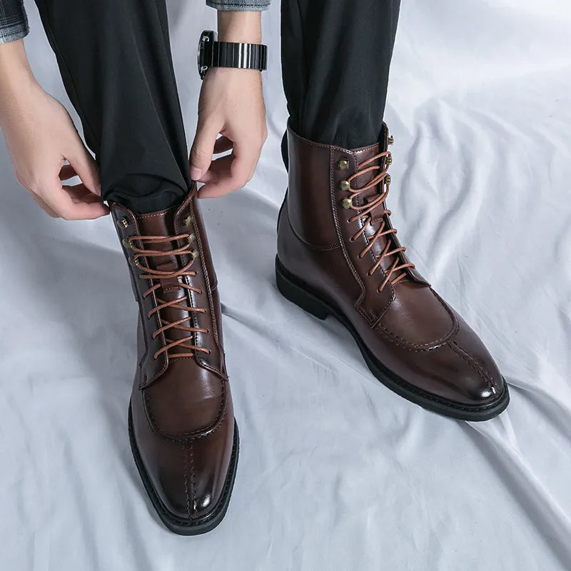 Mathis | Bottines à Lacets en Cuir