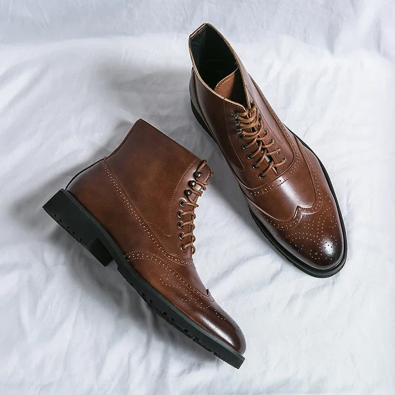 Ambroise | Bottines Richelieu en Cuir Véritable