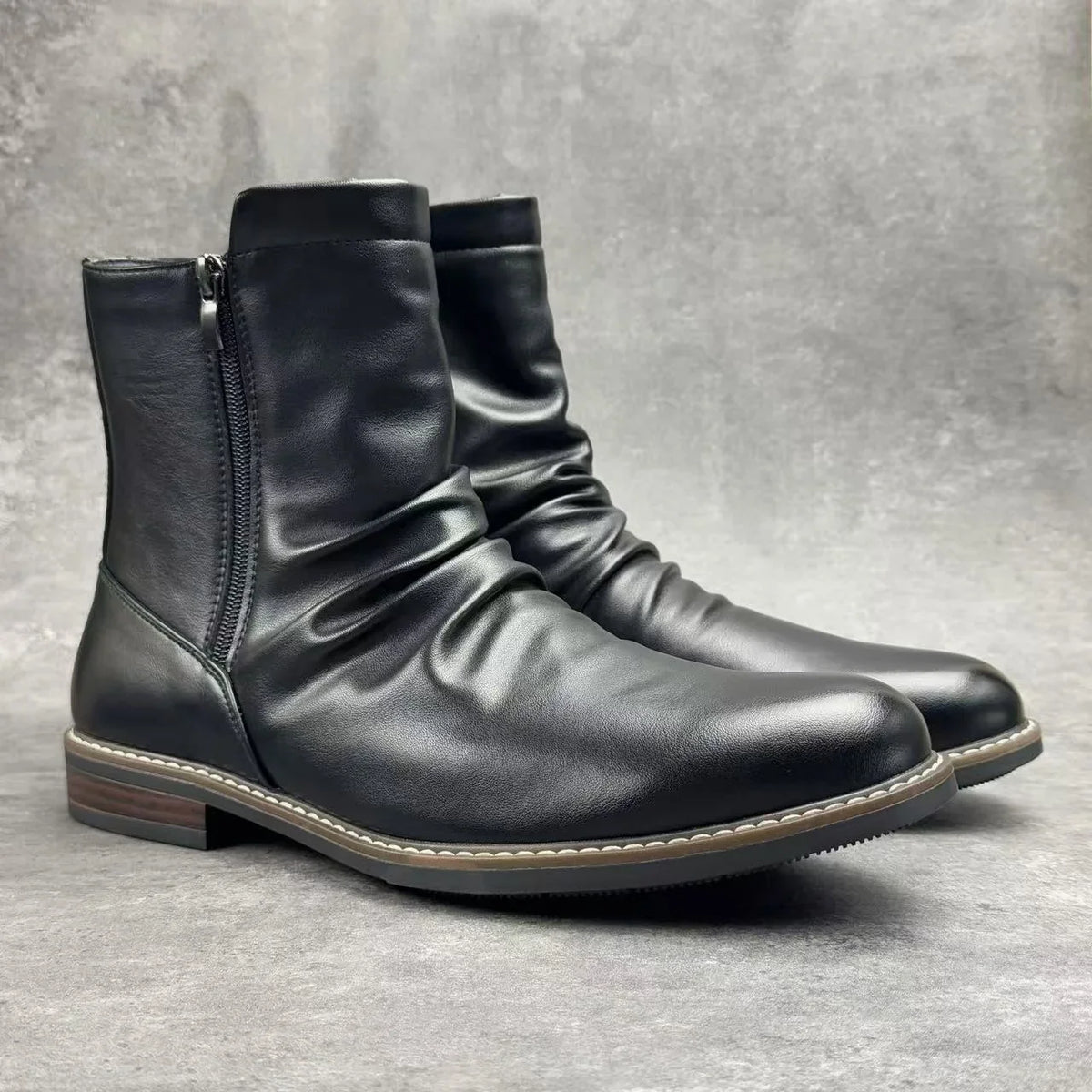 Armand | Bottines Zippées en Cuir