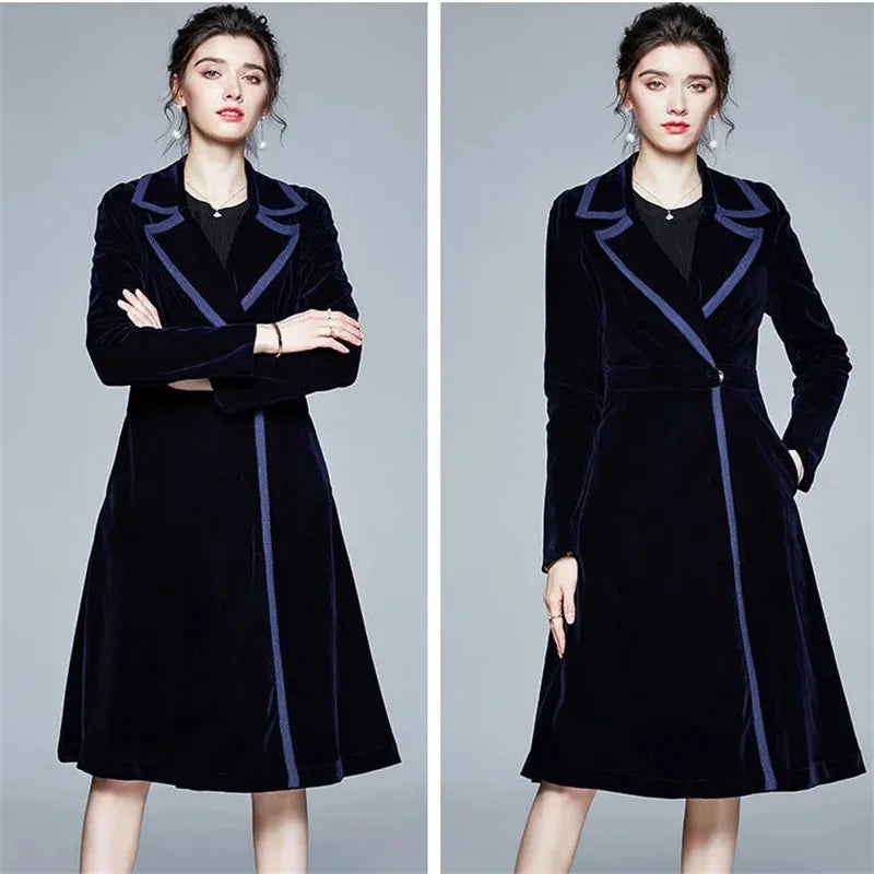 Séraphine | Manteau Long en Velours