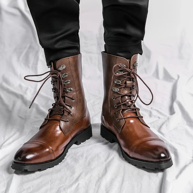 Honoré | Bottines à Lacets en Cuir