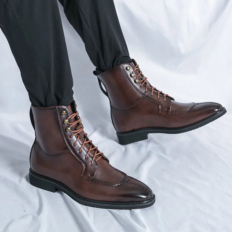 Mathis | Bottines à Lacets en Cuir