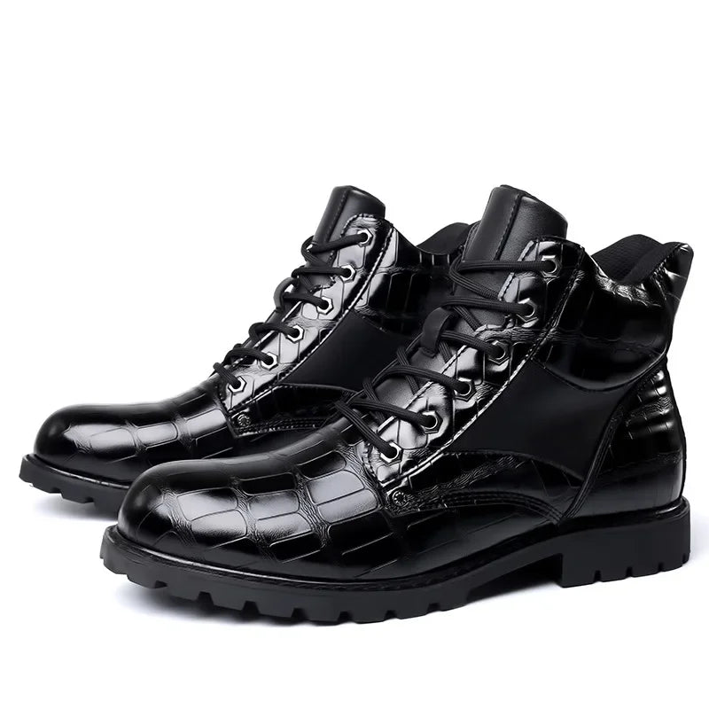 Félix | Bottines en Cuir Effet Croco