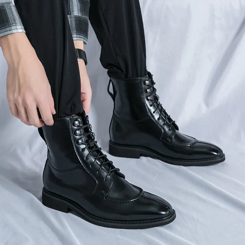 Mathis | Bottines à Lacets en Cuir