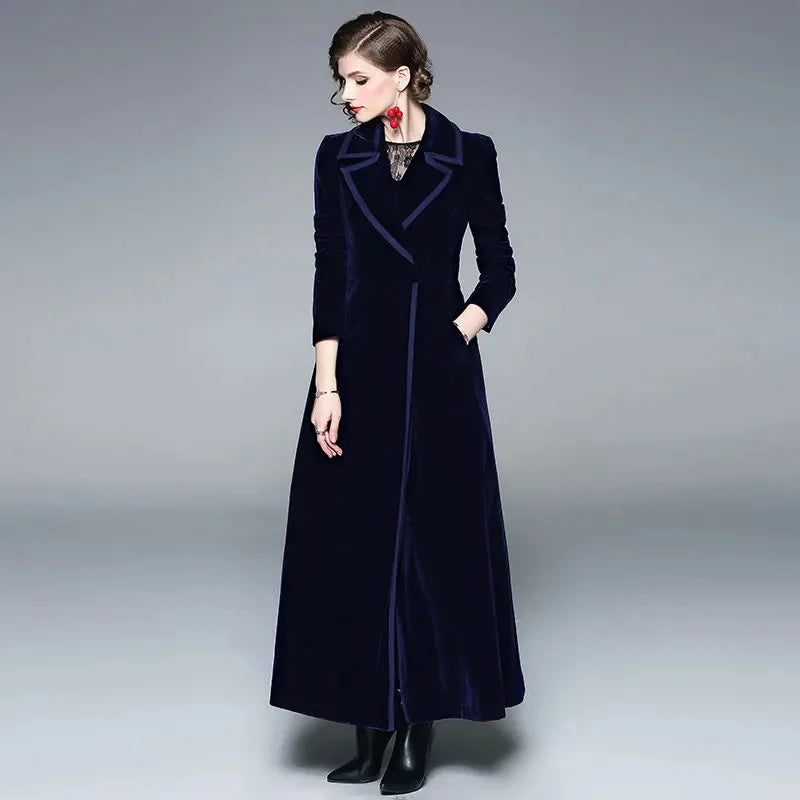 Séraphine | Manteau Long en Velours