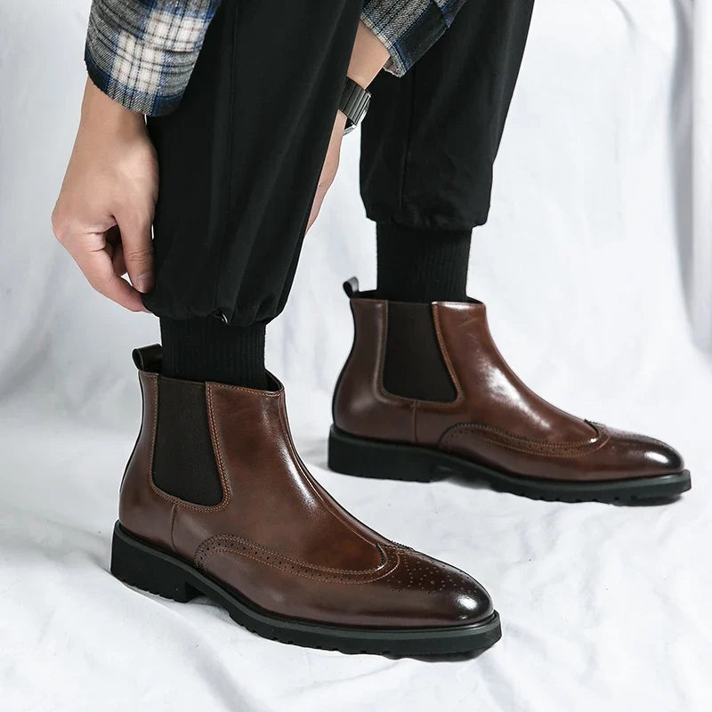 Louis | Bottines Chelsea en Cuir Véritable