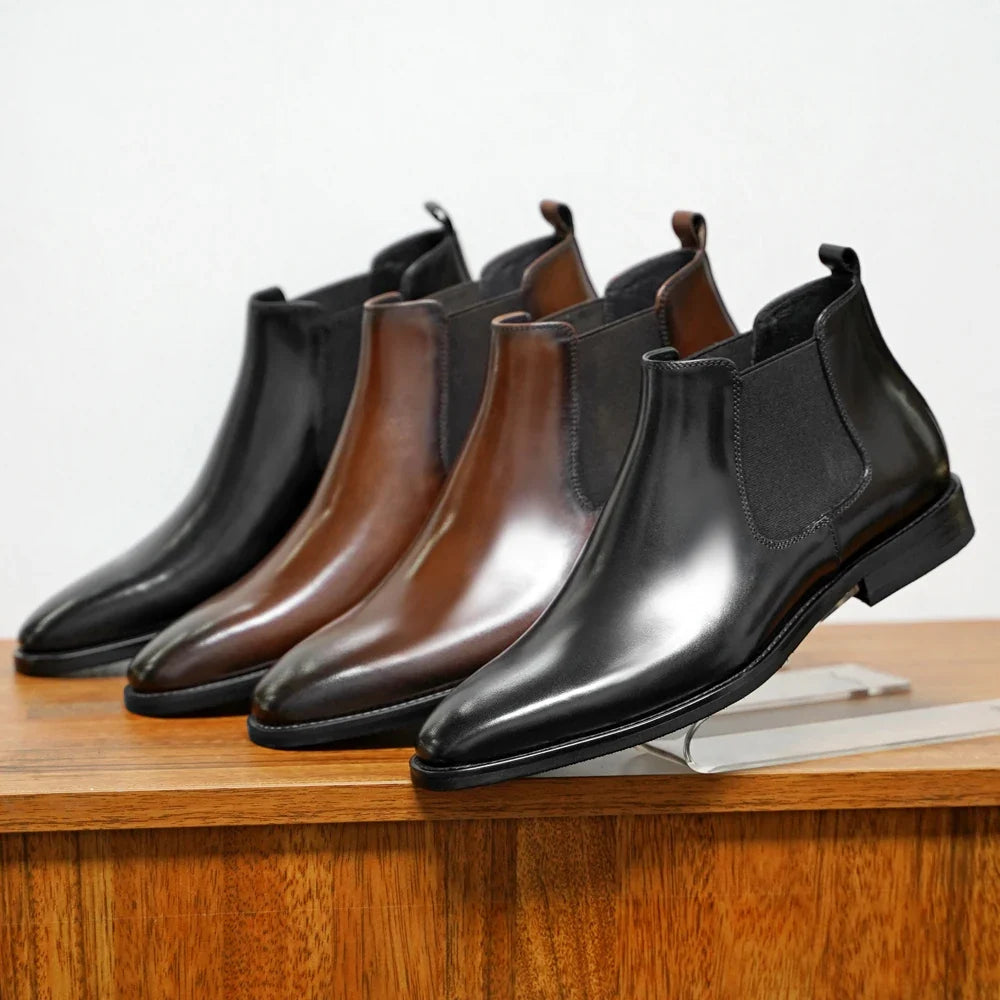 Bertrand | Bottines Chelsea en Cuir Véritable