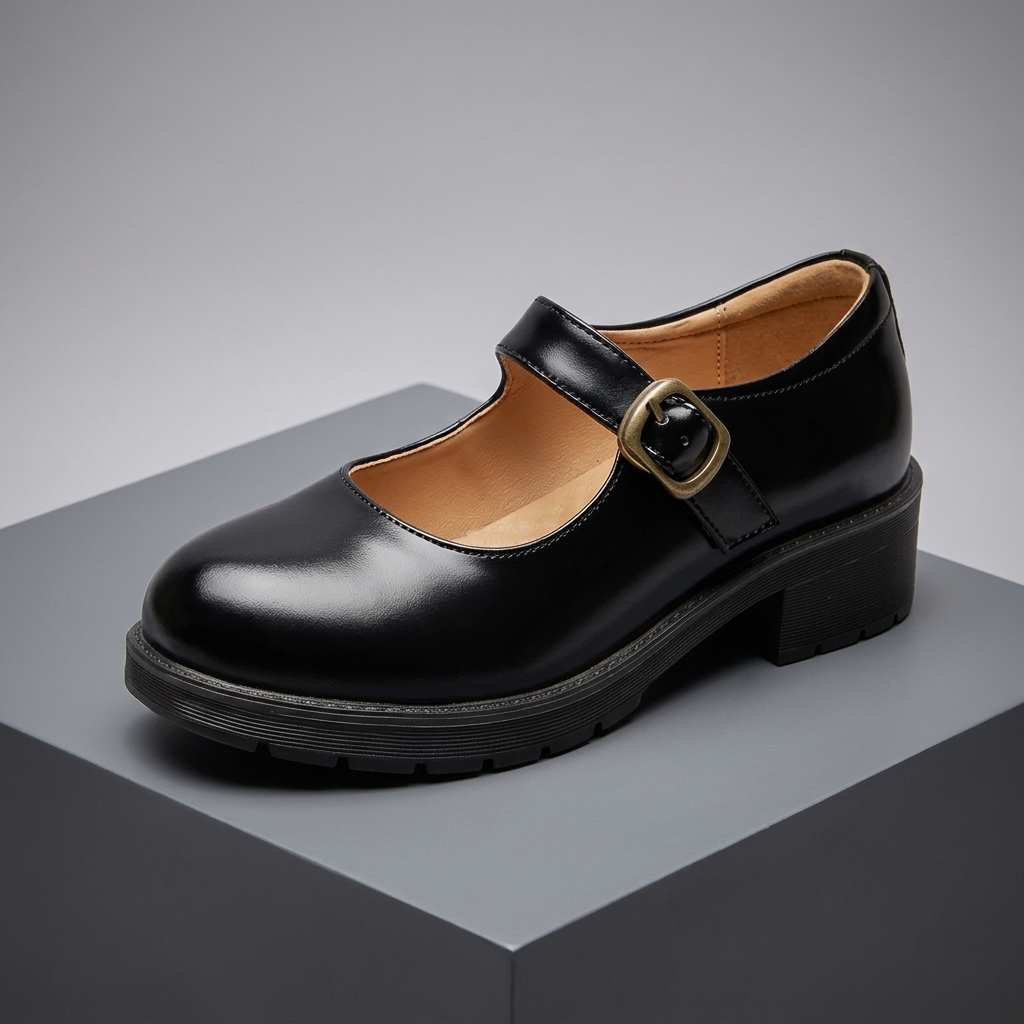 Marie-Anne - Derbies Babies en Cuir Brillant
