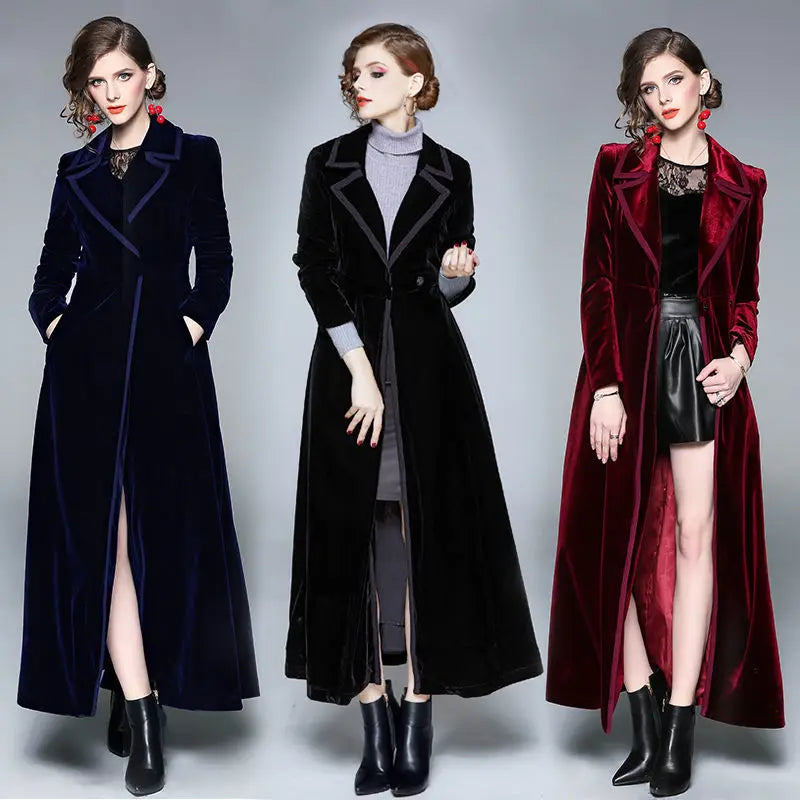 Séraphine | Manteau Long en Velours