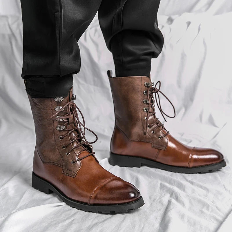 Honoré | Bottines à Lacets en Cuir