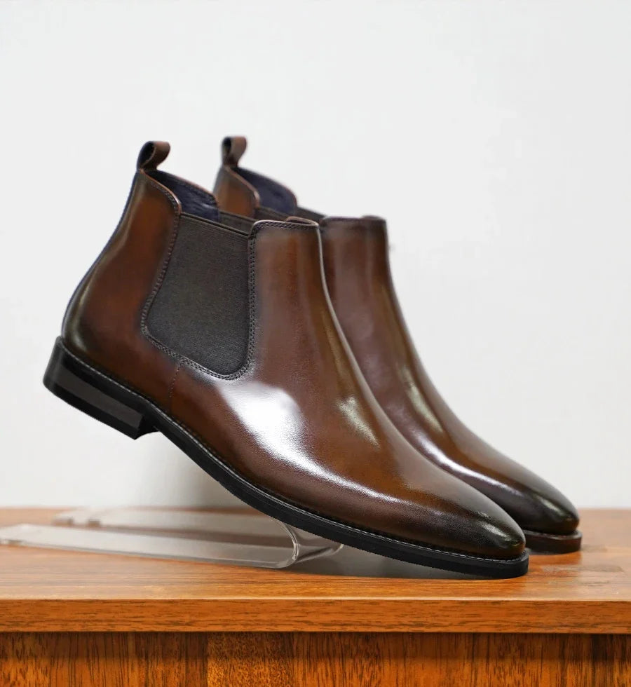 Bertrand | Bottines Chelsea en Cuir Véritable