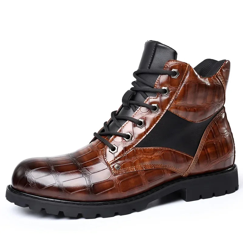 Félix | Bottines en Cuir Effet Croco