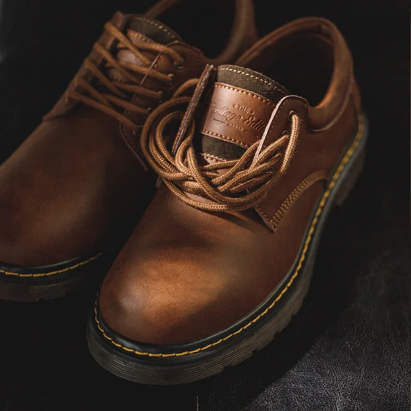 Quentin | Bottines de Travail Derby en Cuir Véritable
