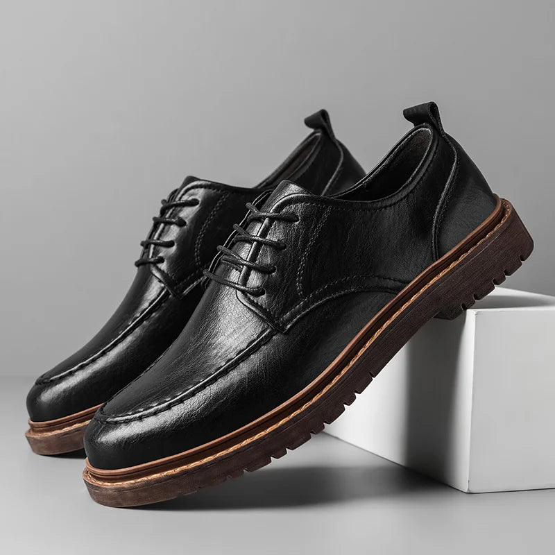 Thibault | Baskets Style Richelieu en Cuir