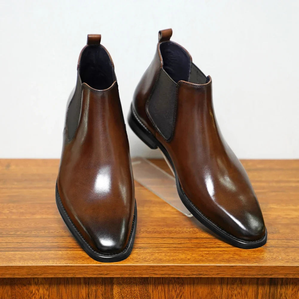 Bertrand | Bottines Chelsea en Cuir Véritable