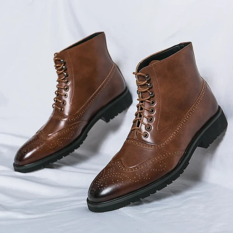 Ambroise | Bottines Richelieu en Cuir Véritable