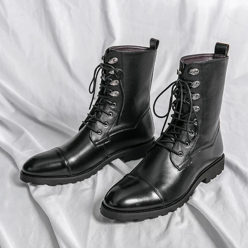 Honoré | Bottines à Lacets en Cuir